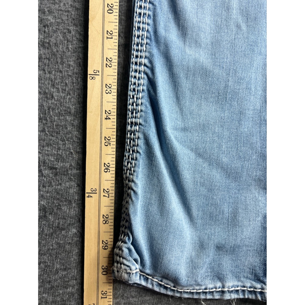 Rock Revival Sherry Mid-Rise Bootcut Jeans Light Wash Distressed Blue Denim 25 - Picture 12 of 16